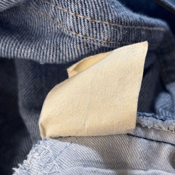 Vintage Levi's 517 Jeans Size 30x31 Flare USA Made 80s Whisker Fade Orange Tab - Picture 14 of 14